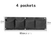 Wall Hanging Plant Flower Garden Nursery Pots Planter Pocket Grow Bags Vertical Flowerpot Home Balcony Decoration