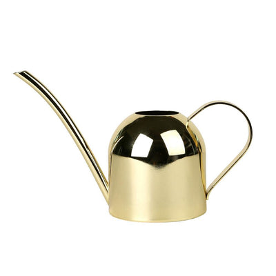 500/1000ML Watering Pot Stainless Steel Long Mouth Green Plant Watering Can Golden Watering Kettle