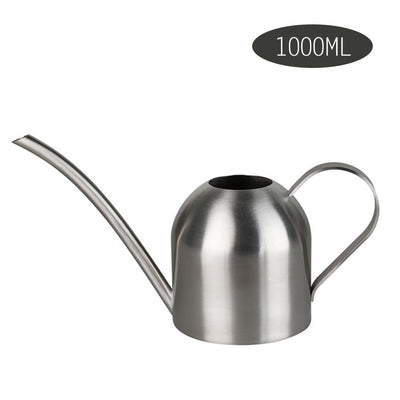 500/1000ML Watering Pot Stainless Steel Long Mouth Green Plant Watering Can Golden Watering Kettle