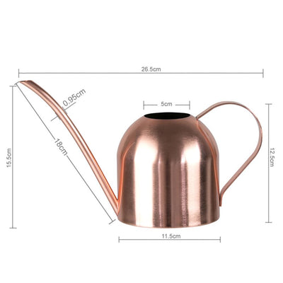 500/1000ML Watering Pot Stainless Steel Long Mouth Green Plant Watering Can Golden Watering Kettle