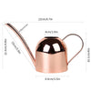 500/1000ML Watering Pot Stainless Steel Long Mouth Green Plant Watering Can Golden Watering Kettle