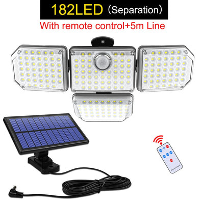 Solar Lights Outdoor LED Wall Lamp Security Flood Light IP65