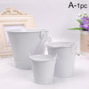 Iron Flower Bucket Pot Barrel Balcony Pots Planters Decorative Flower Pot