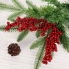 Artificial Red Berry Flowers Christmas Decoration