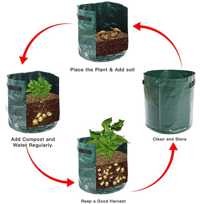 Vegetable Planter Growing Bag  1-12 Gallons