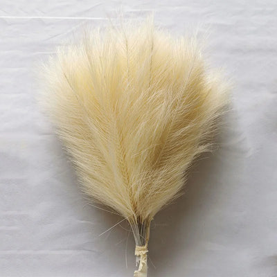 Fluffy Pampas Grass Artificial Flowers Decoration Bouquet Home Vase Decor Fake Plant Reed Flower