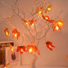 3M 20LED Artificial Maple Leaves LED String Light Fairy Garland Halloween Party Christmas Decoration for Home Thanksgiving Gift