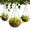 Metal Hanging Basket For Plants Flower Garden Pot Planters 8/10 Inch Round Wire Plant Holder