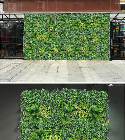 Artificial Plant Wallboard Plastic Outdoor Wall Lawn Wedding Background Garden Hotel Wall Decoration