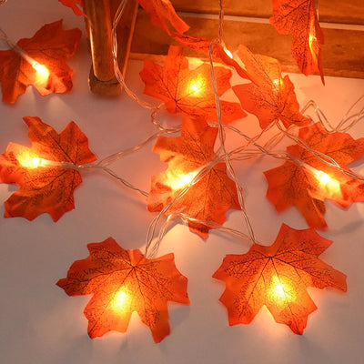 3M 20LED Artificial Maple Leaves LED String Light Fairy Garland Halloween Party Christmas Decoration for Home Thanksgiving Gift