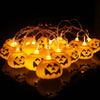 1.5M 10LED Halloween LED String Lights Pumpkin Spider Bat Ghost