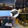 LED Solar Step Lamp Path Stair Light Fence Light