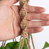 Linen macrame plant hanger Macrame pot hanger