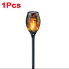 Solar Flame Torch Light Flickering Light Waterproof Garden Decoration Outdoor Lawn Path Yard Patio Floor Lamp