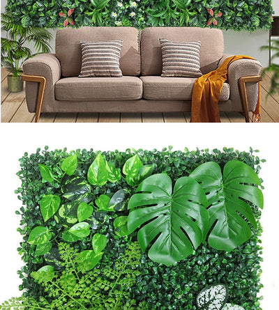 Artificial Plant Wallboard Plastic Outdoor Wall Lawn Wedding Background Garden Hotel Wall Decoration