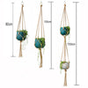 Linen macrame plant hanger Macrame pot hanger