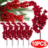 Artificial Red Berry Flowers Christmas Decoration