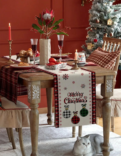 Christmas Linen Table Runners