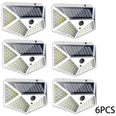 Solar Light Outdoor 100 LED Wall Lamp PIR Motion Sensor