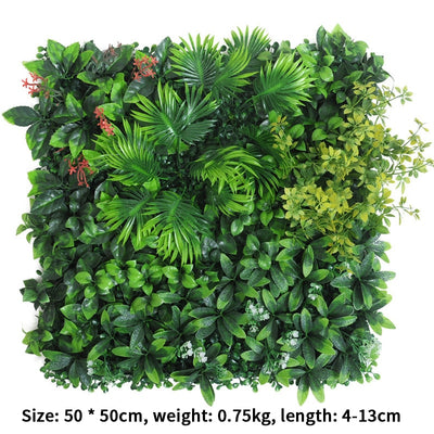 Artificial Plant Wallboard Plastic Outdoor Wall Lawn Wedding Background Garden Hotel Wall Decoration