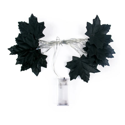 Artificial Autumn Maple Leaves Pumpkin Garland LED Fairy String Light Christmas Thanksgiving Decoration DIY Halloween Party Home