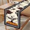 Happy Halloween Table Runner Pumpkin Ghost Cat Table Runner Party Decor Reusable Kitchen Dining Table Runner Halloween Decor