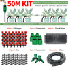 Drip Irrigation System Automatic Watering Garden Hose Micro Drip Watering Kits with Adjustable Drippers 5m-50m