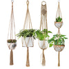 Linen macrame plant hanger Macrame pot hanger