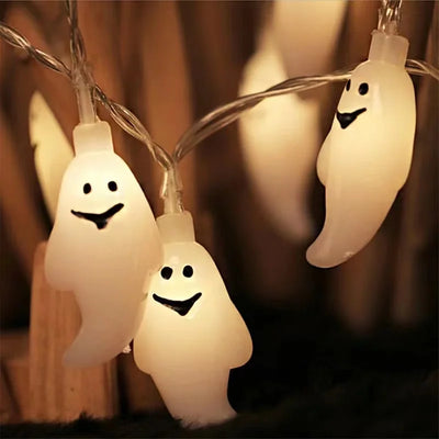 1.5M 10LED Halloween LED String Lights Pumpkin Spider Bat Ghost