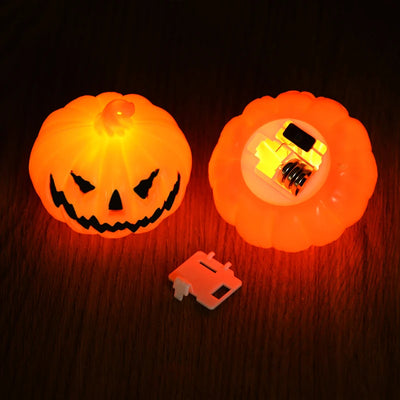 3Pcs Halloween Pumpkin LED Night Light Haunted House Horror Props Halloween Party Home Indoor Decoration Supplies Kids Favors