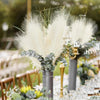 Fluffy Pampas Grass Artificial Flowers Decoration Bouquet Home Vase Decor Fake Plant Reed Flower