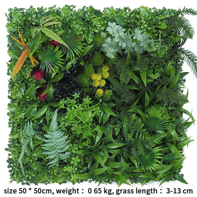 Artificial Plant Wallboard Plastic Outdoor Wall Lawn Wedding Background Garden Hotel Wall Decoration