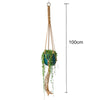 Linen macrame plant hanger Macrame pot hanger