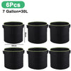 1-10 Gallon Grow Bags Felt Plant Grow Pot Potato Tomato Planting Bag Garden Vegetables Plant Bags Fabric Flower Pots