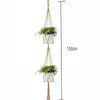 Linen macrame plant hanger Macrame pot hanger