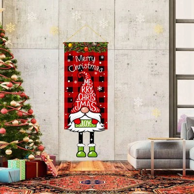 Christmas Hanging Door Flag Decoration