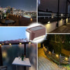 LED Solar Step Lamp Path Stair Light Fence Light