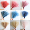 Fluffy Pampas Grass Artificial Flowers Decoration Bouquet Home Vase Decor Fake Plant Reed Flower