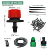 Drip Irrigation System Automatic Watering Garden Hose Micro Drip Watering Kits with Adjustable Drippers 5m-50m