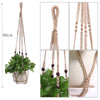 Linen macrame plant hanger Macrame pot hanger