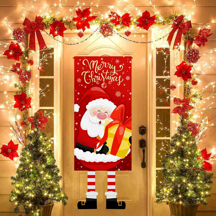 Christmas Hanging Door Flag Decoration