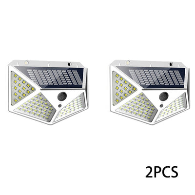 Solar Light Outdoor 100 LED Wall Lamp PIR Motion Sensor