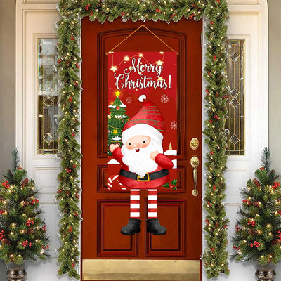 Christmas Hanging Door Flag Decoration