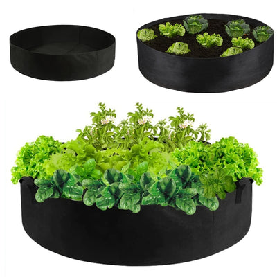 Fabric Planter Grow Bag 100/50/30 Gallon Round Herb Vegetable