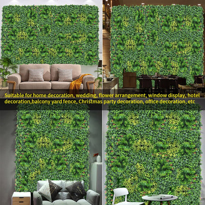 Artificial Plant Wallboard Plastic Outdoor Wall Lawn Wedding Background Garden Hotel Wall Decoration