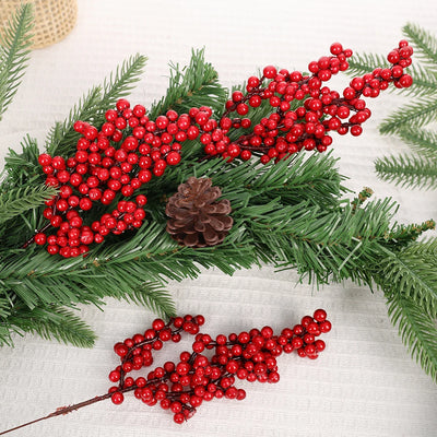 Artificial Red Berry Flowers Christmas Decoration