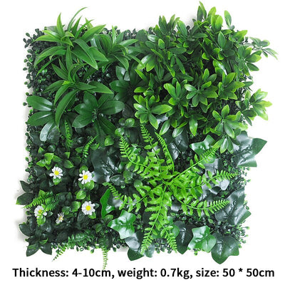 Artificial Plant Wallboard Plastic Outdoor Wall Lawn Wedding Background Garden Hotel Wall Decoration