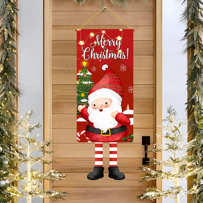 Christmas Hanging Door Flag Decoration