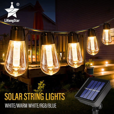 LED Solar String Lights IP65 Waterproof Outdoor Fairy Lamp