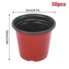 50/20pcs Plastic Flowerpots Transplant Flower Pot Gardening Plant